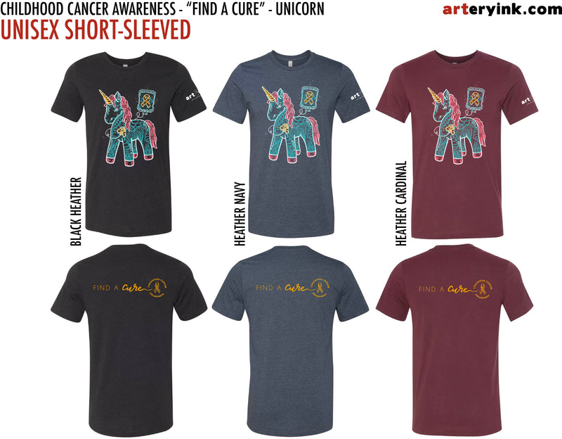 Childhood Cancer Awareness Unicorn / "Find A Cure" / Pre-Order