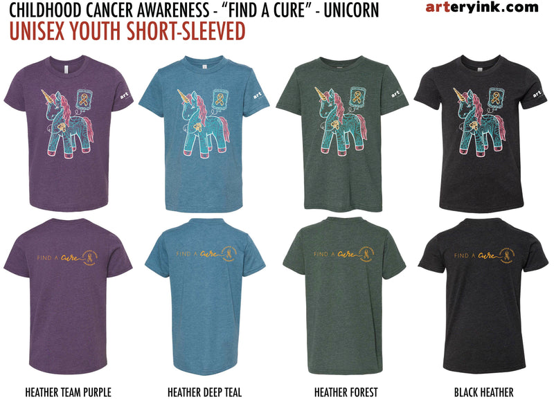 Childhood Cancer Awareness Youth / "Find A Cure" / Pre-Order