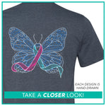 Thyroid Cancer Awareness / Butterfly Ribbon / Pre-Order (Ships 11/14)