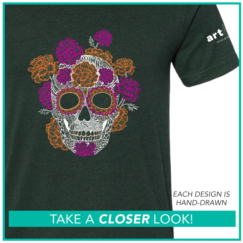 Dia De Los Muertos / Cempazuchi Skull / Pre-Order (Ships 11/21)