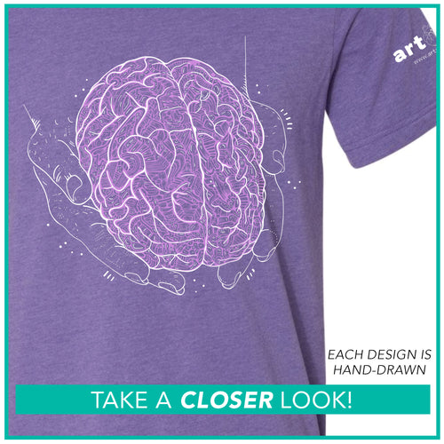 Epilepsy Awareness / Hands Holding Brain / Pre-Order (Ships 11/14)
