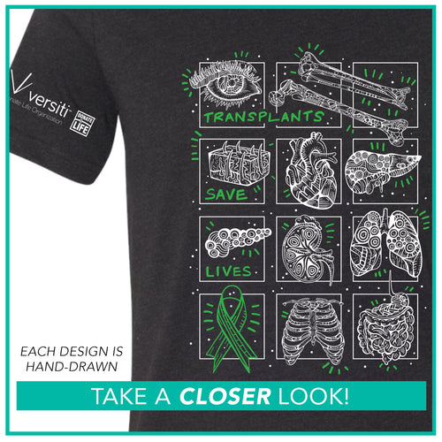 Versiti "Donate Life" / "Be A Donor" Transplants Save Lives Mini Icon Grid / Pre-Order