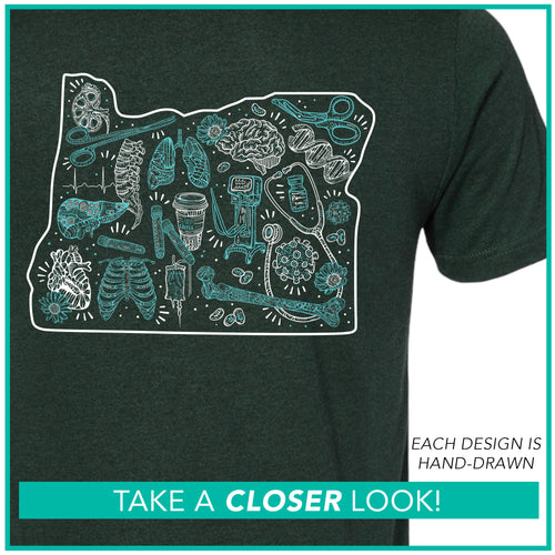 Intensive Care Unit / Oregon Mini Icon Collage / Pre-Order
