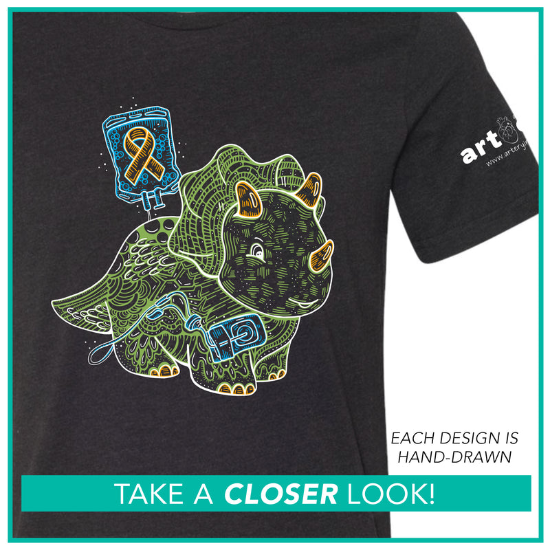 Childhood Cancer Awareness Dino / "Find A Cure" / Pre-Order