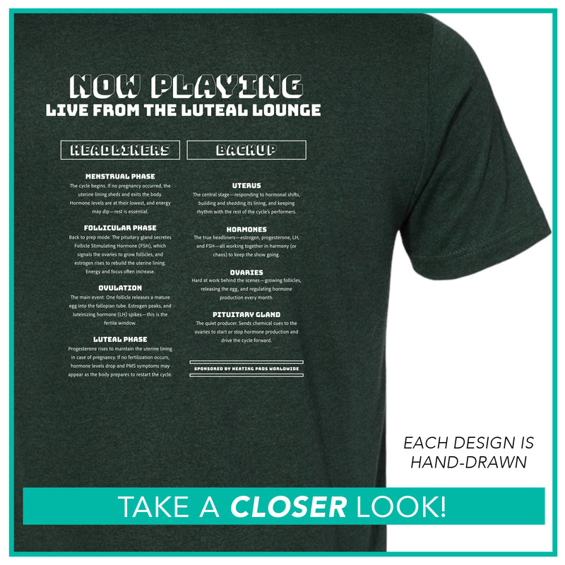 Anatomical Band Shirt / Menstrual Cycle / Pre-Order