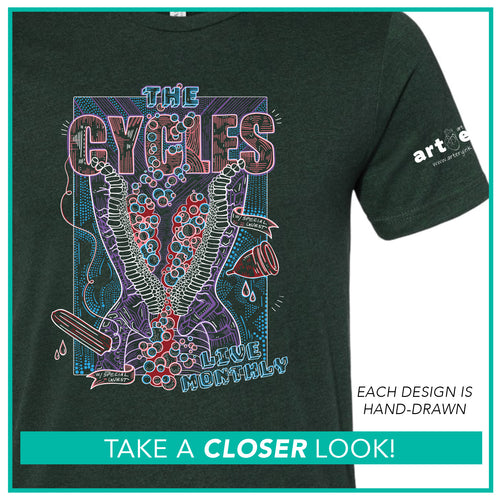 Anatomical Band Shirt / Menstrual Cycle / Pre-Order