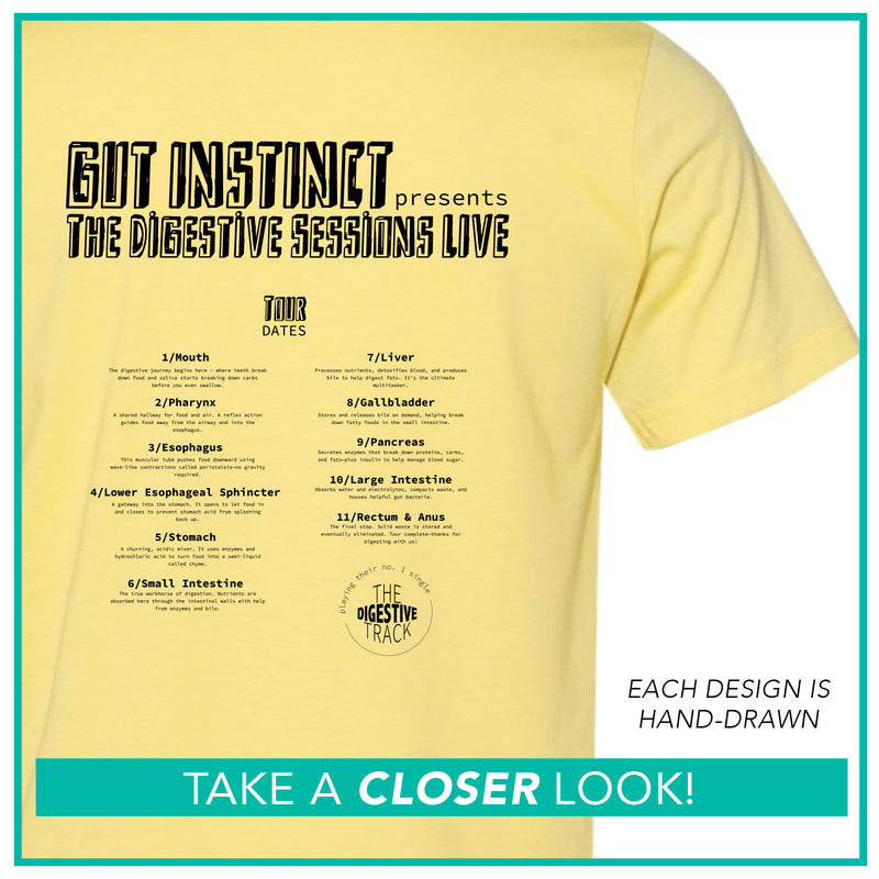 Anatomical Band Shirt / Digestive System / Pre-Order