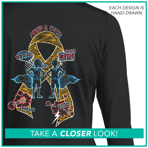 Childhood Cancer Awareness / Super Kid Ribbon / Track Jacket Pre-Order