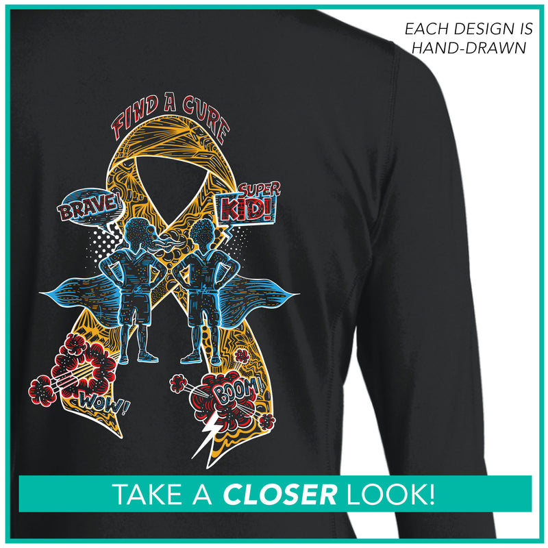 Childhood Cancer Awareness / Super Kid Ribbon / Track Jacket Pre-Order