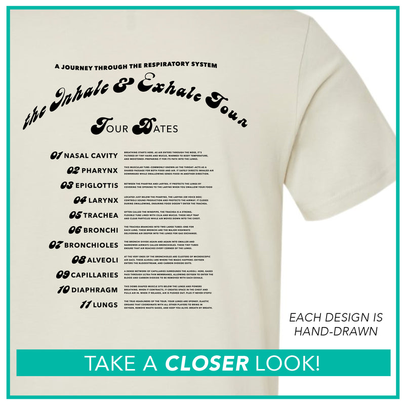 Anatomical Band Shirt / Respiratory System / Pre-Order