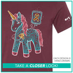 Childhood Cancer Awareness Unicorn / "Find A Cure" / Pre-Order