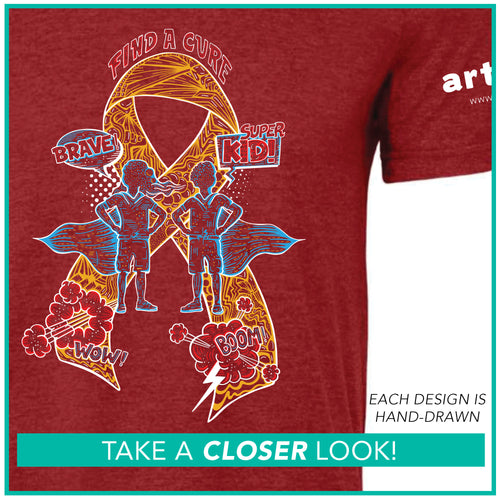 Childhood Cancer Awareness / Super Kid Ribbon / Pre-Order
