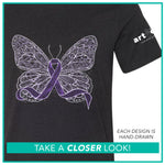 Purple Butterfly Ribbon Pre-Order