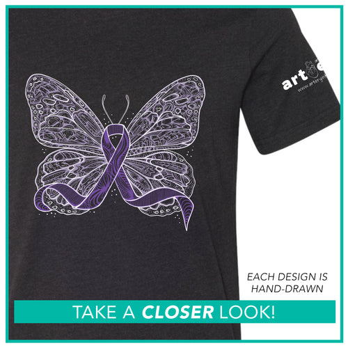 Purple Butterfly Ribbon Pre-Order