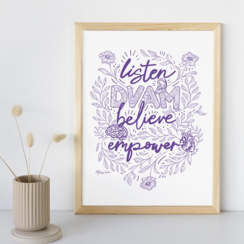 Domestic Violence Awareness "DVAM" - 8x10 or 11x14