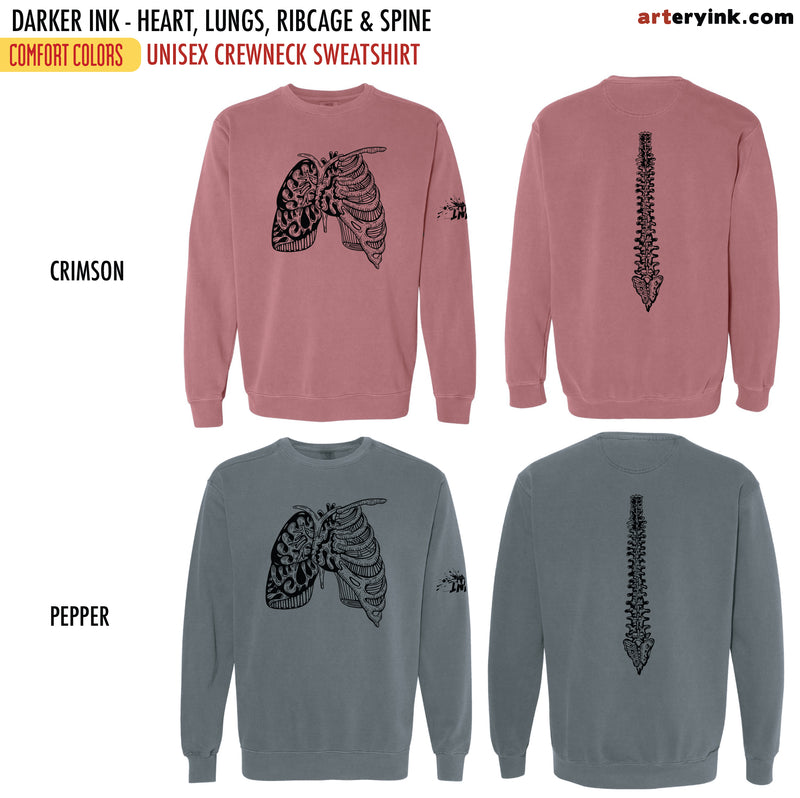 Darker Ink / Heart, Lungs & Ribcage / Pre-Order