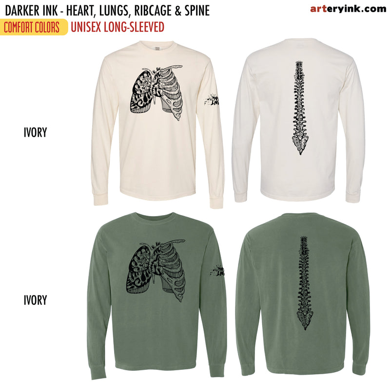 Darker Ink / Heart, Lungs & Ribcage / Pre-Order
