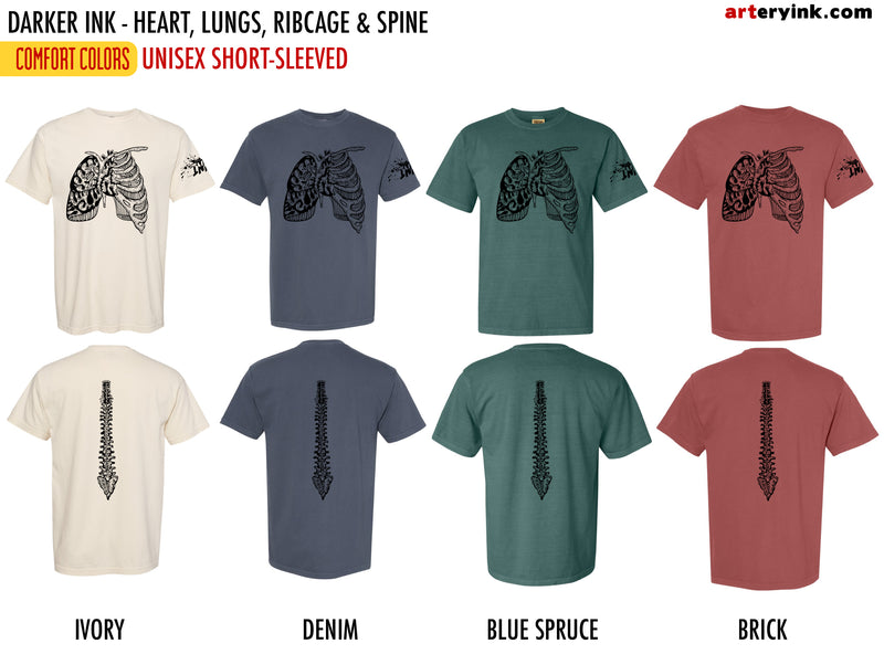 Darker Ink / Heart, Lungs & Ribcage / Pre-Order