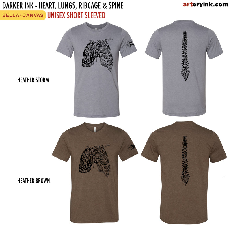 Darker Ink / Heart, Lungs & Ribcage / Pre-Order