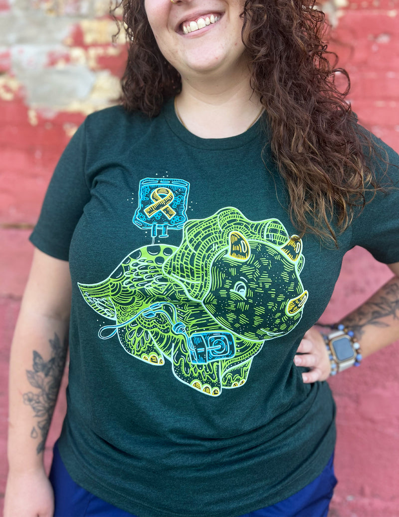 Childhood Cancer Awareness Dino "Find A Cure" Unisex T.Shirt