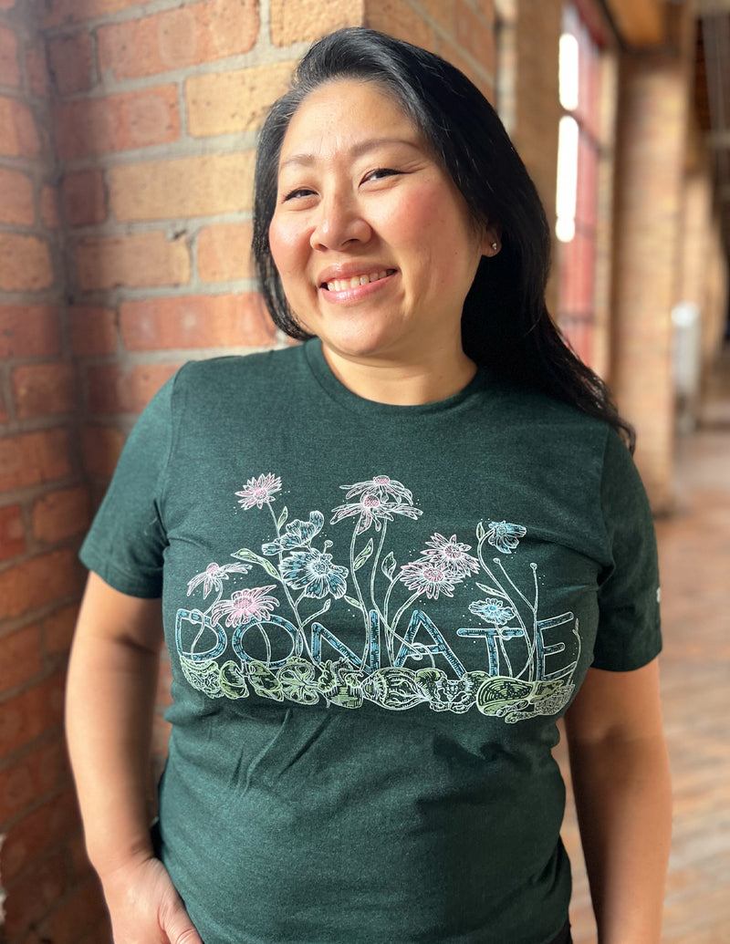 "Donate" Wildflowers Unisex T.Shirt