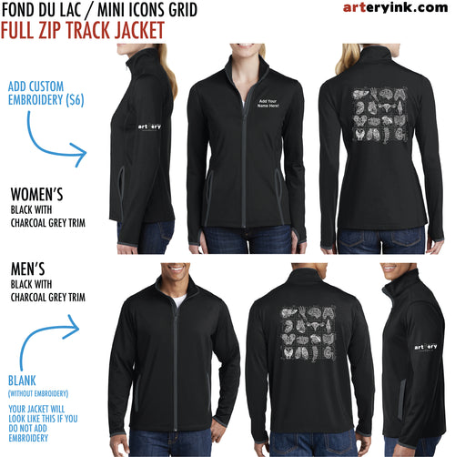 Fond Du Lac / Mini Icon Grid / Track Jacket Pre-Order