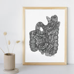 The Gut (Intestines & Stomach) - 8x10 or 11x14
