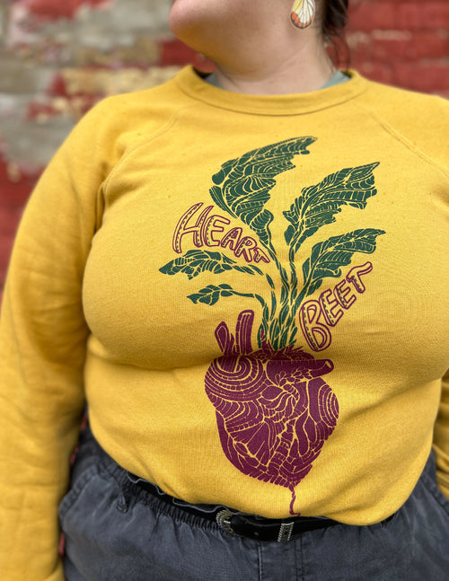 Heart Beet Unisex Crewneck Sweatshirt