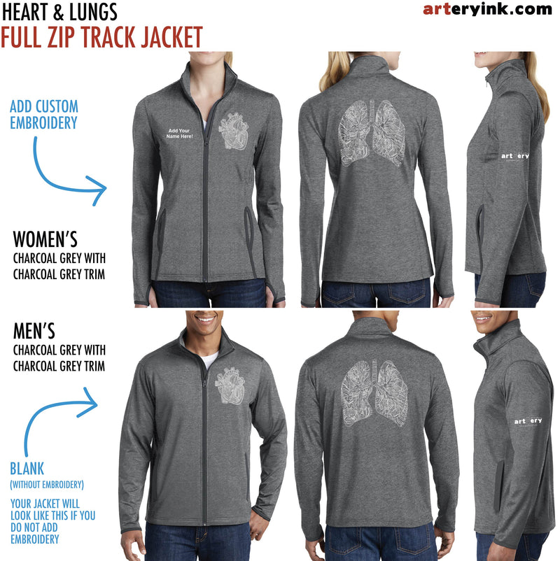 Customizable Heart & Lungs Track Jacket Pre-Order (Ships 12/5)
