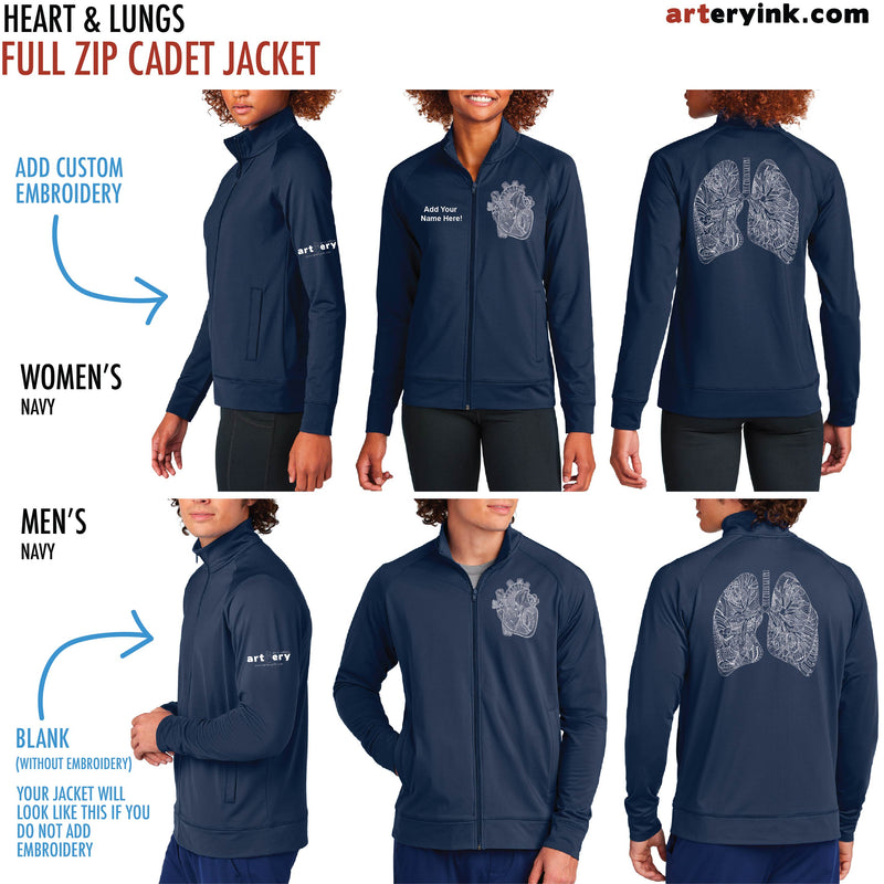 Customizable Heart & Lungs Track Jacket Pre-Order (Ships 12/5)
