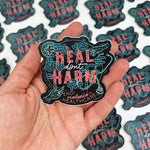 "Heal Don't Harm - End Violence in Healthcare" Vinyl Sticker