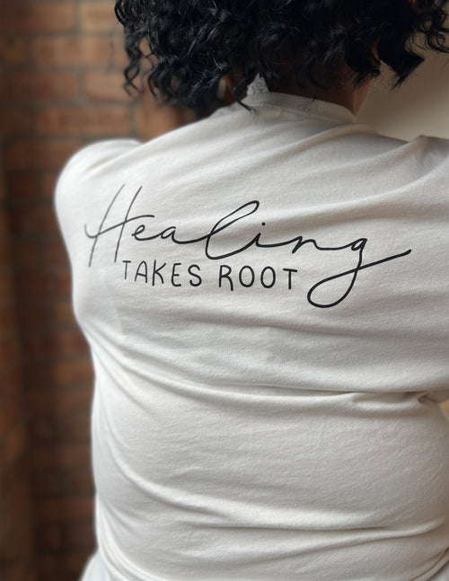 "Healing Takes Root" Floral Brain Unisex T.Shirt