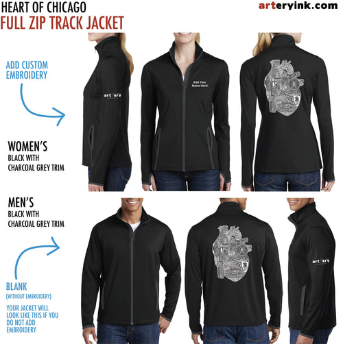 Heart of Chicago / Customizable Track Jacket / Pre-Order (Ships 12/5)