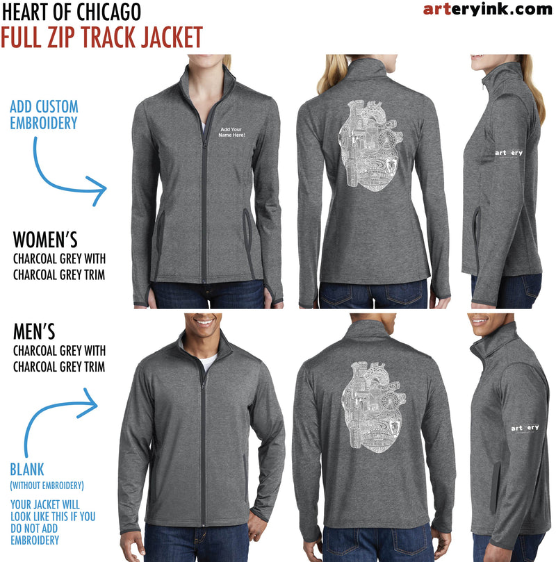 Heart of Chicago / Customizable Track Jacket / Pre-Order (Ships 12/5)