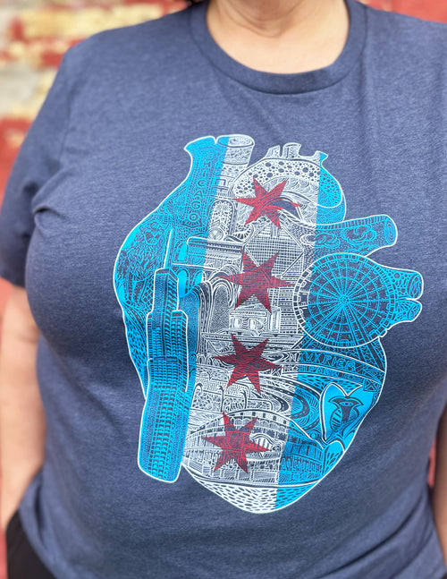 Heart of Chicago Unisex T.Shirt