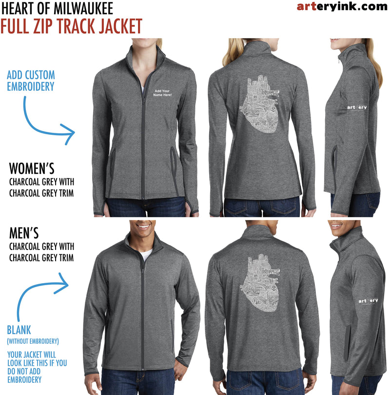 Heart of Milwaukee / Customizable Track Jacket / Pre-Order (Ships 12/5)