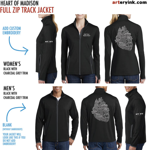 Heart of Madison / Customizable Track Jacket / Pre-Order (Ships 12/5)