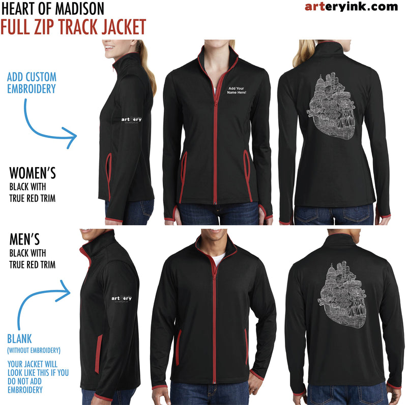 Heart of Madison / Customizable Track Jacket / Pre-Order (Ships 12/5)