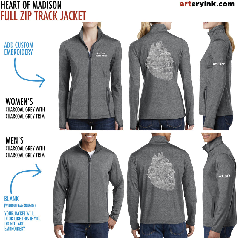 Heart of Madison / Customizable Track Jacket / Pre-Order (Ships 12/5)
