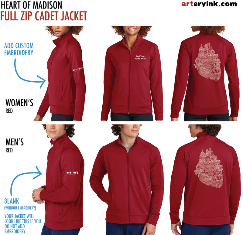 Heart of Madison / Customizable Track Jacket / Pre-Order (Ships 12/5)