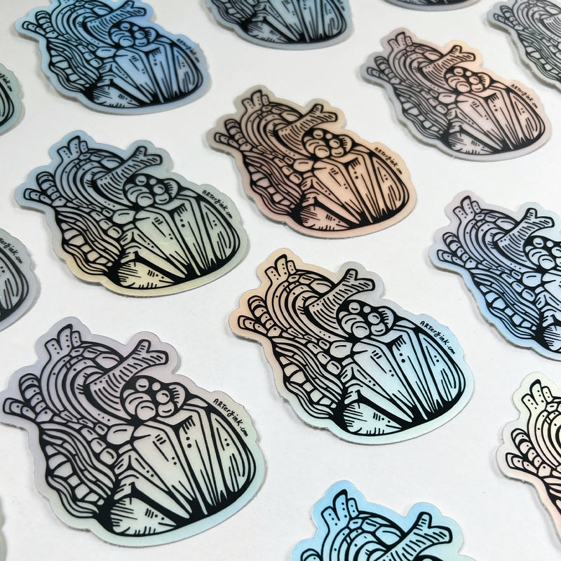 Holographic Mini Heart Vinyl Sticker