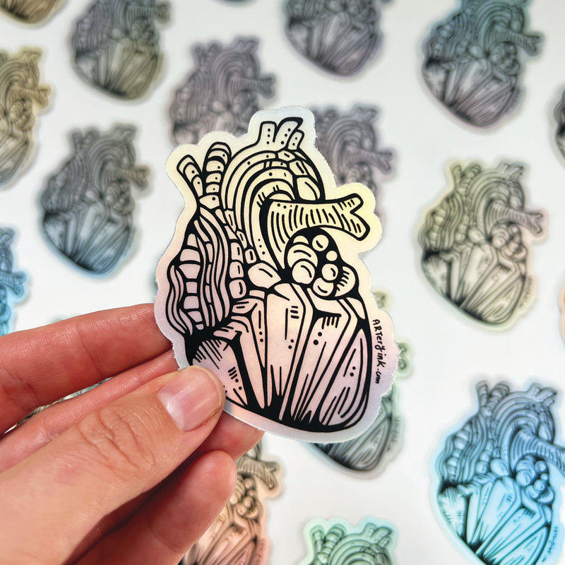 Holographic Mini Heart Vinyl Sticker
