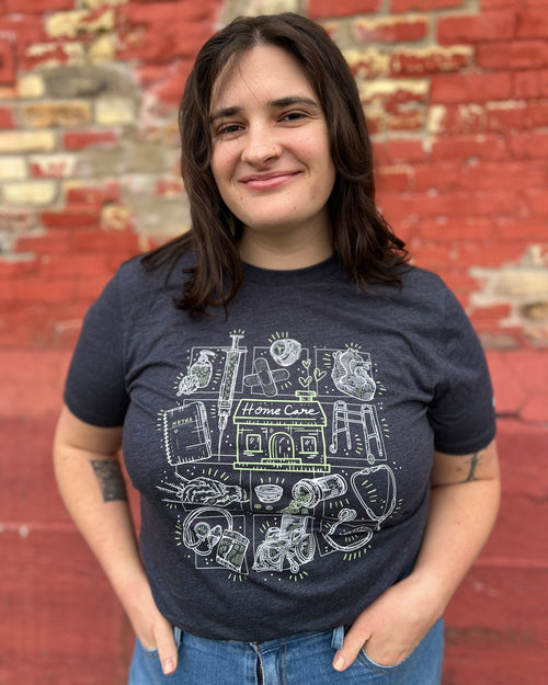 Home Care Mini Icons Grid Unisex T.Shirt