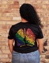 "Inhale Exhale" Rainbow Heart & Lungs Unisex T.Shirt