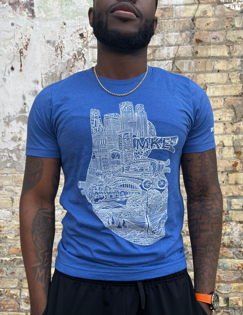 Heart of Milwaukee Unisex T. Shirt