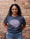 "Be Kind To Your Mind" Anatomical Brain Unisex T.Shirt