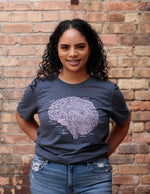 "Be Kind To Your Mind" Anatomical Brain Unisex T.Shirt