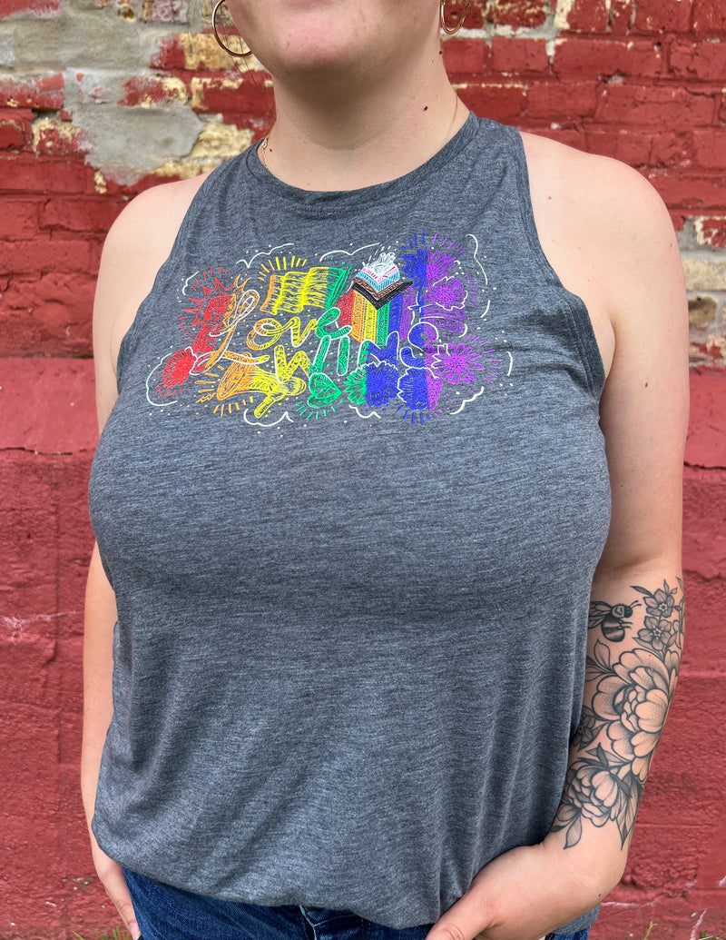 "Love Wins" Pride Women's Racerback Tank Top