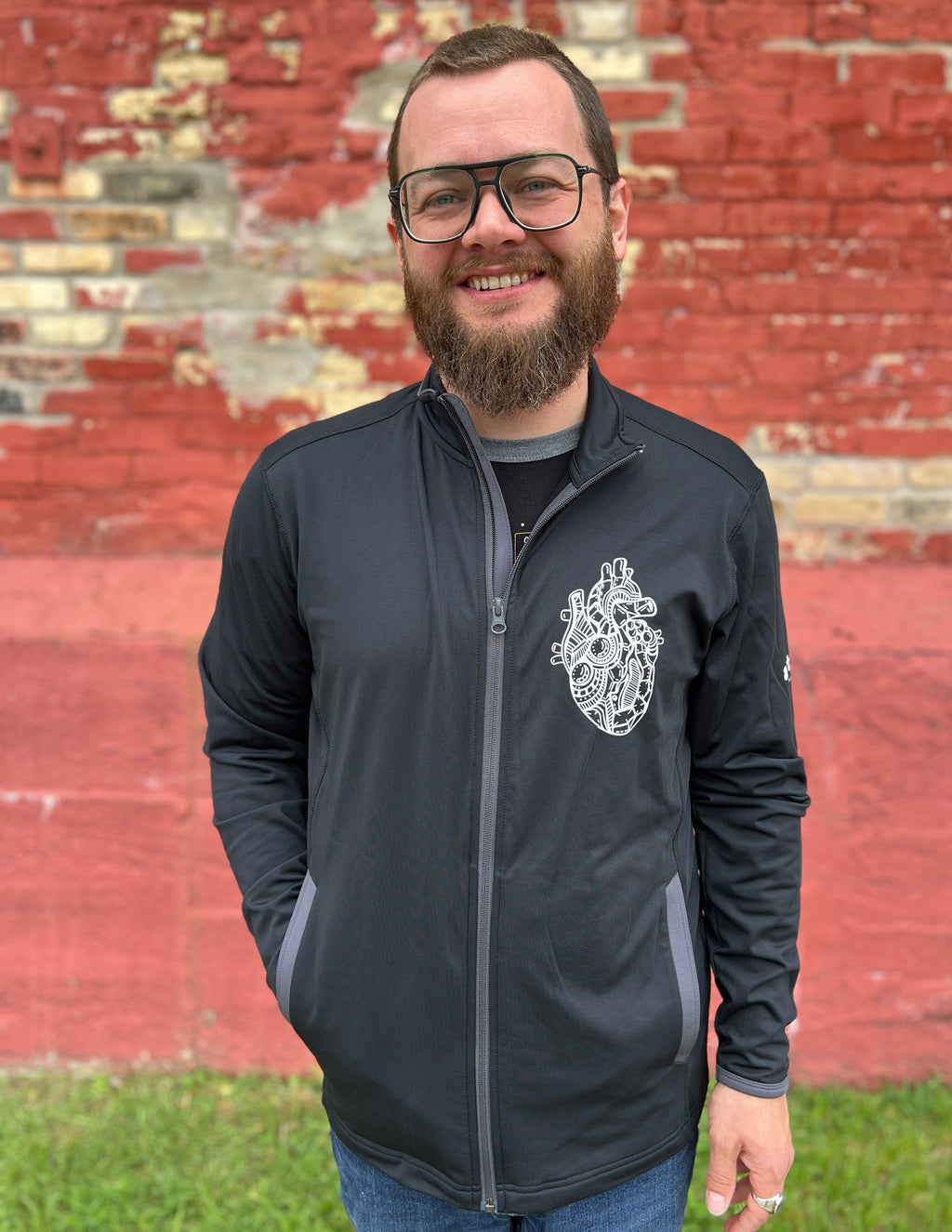 Heart & Lungs - Men's Track Jacket Jacket – arteryink