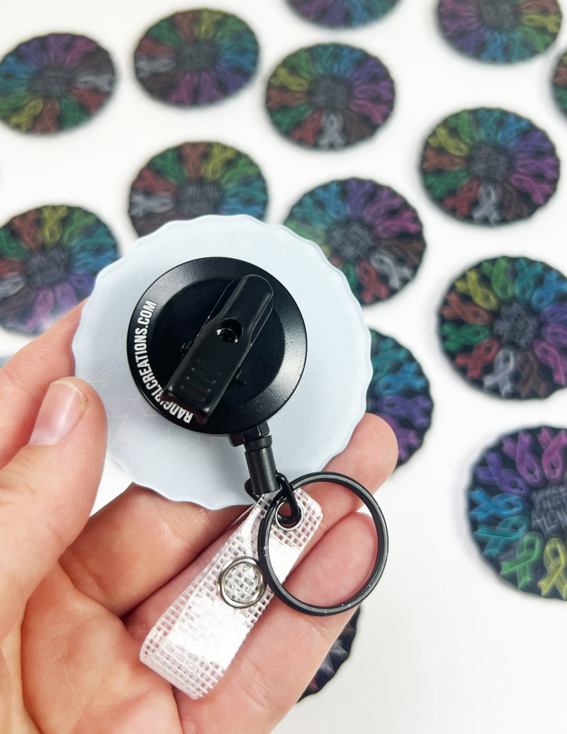 "You're Not Alone" Cancer Ribbons - Badge Reel